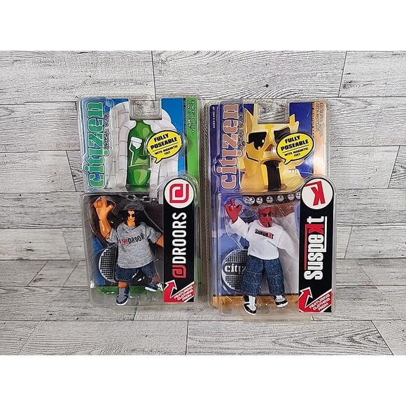 Rare Citizen Urban Icon Crew Figures 5" Suspekt & Droors Streetwear Toys 2004 - Picture 1 of 6